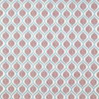 Avani Fabric - Red/Aqua