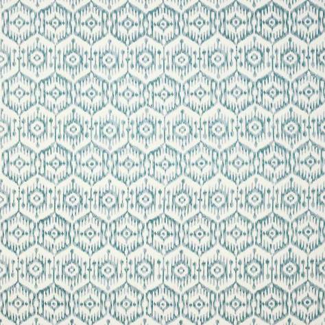 Jane Churchill Indira Fabrics Malay Fabric - Aqua - J968F-02 - Image 1