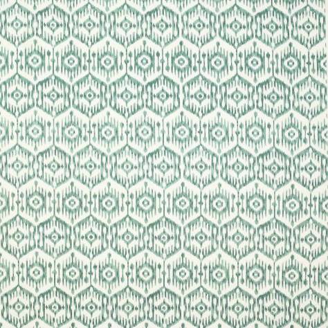 Jane Churchill Indira Fabrics Malay Fabric - Teal - J968F-04