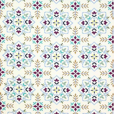 Jane Churchill Indira Fabrics Chintal Fabric - Blue/Aqua - J969F-04