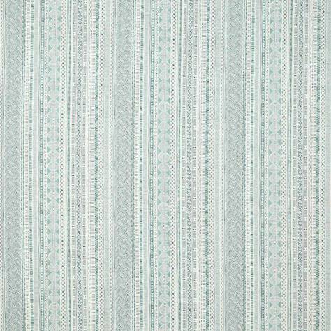 Jane Churchill Indira Fabrics Taro Stripe Fabric - Emerald - J972F-01 - Image 1