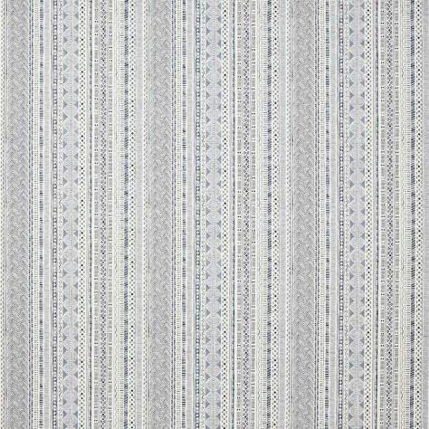 Jane Churchill Indira Fabrics Taro Stripe Fabric - Indigo - J972F-03 - Image 1