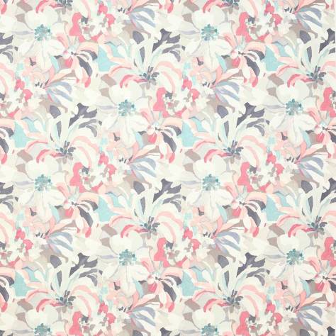 Jane Churchill Indira Fabrics Hot House Fabric - Pink/Teal - J973F-02 - Image 1