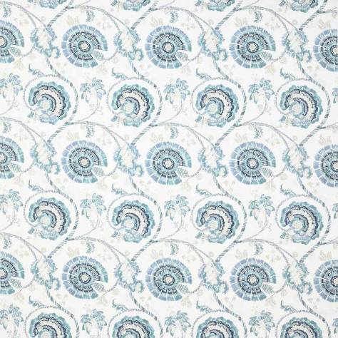 Jane Churchill Indira Fabrics Jaipur Tree Fabric - Teal - J974F-04 - Image 1