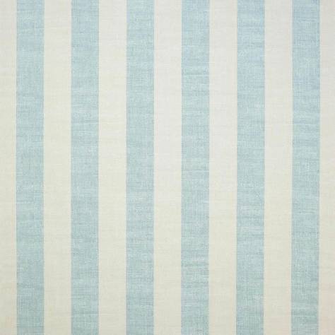 Jane Churchill Indira Fabrics Almora Stripe Fabric - Aqua/Cream - J976F-02 - Image 1