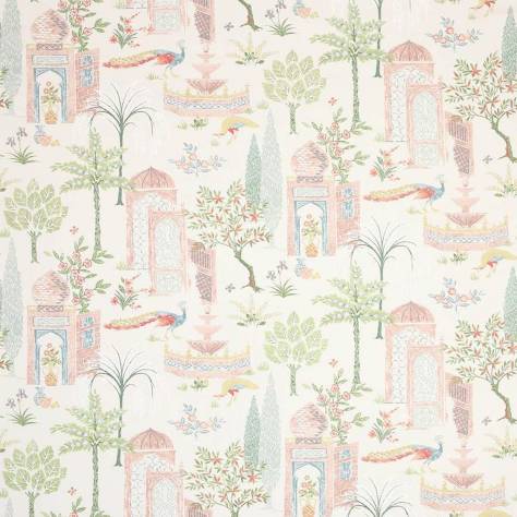 Jane Churchill Indira Fabrics Persian Grove Fabric - Pink/Grey - J979F-02 - Image 1