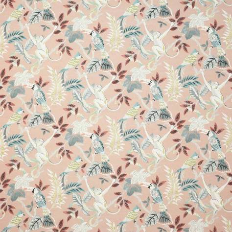Jane Churchill Indira Fabrics Indira Fabric - Pink/Grey - J980F-01 - Image 1