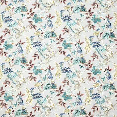 Jane Churchill Indira Fabrics Indira Fabric - Teal - J980F-03 - Image 1