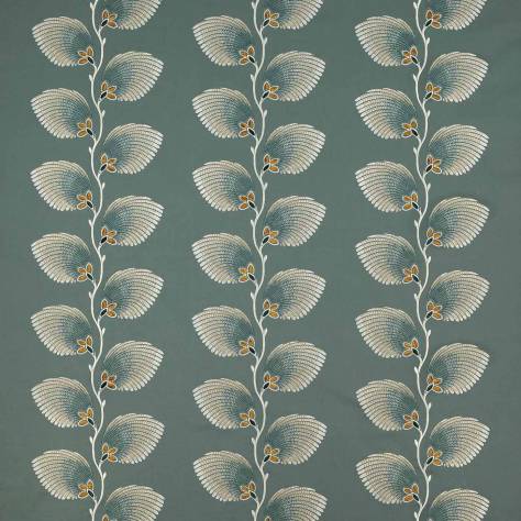 Jane Churchill Atmosphere VI Fabrics Lelani Fabric - Teal - J0030-02 - Image 1