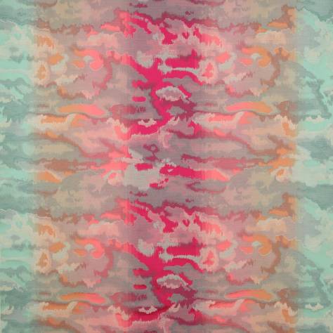 Jane Churchill Atmosphere VI Fabrics Sakura Fabric - Pink/Aqua - J0032-02 - Image 1