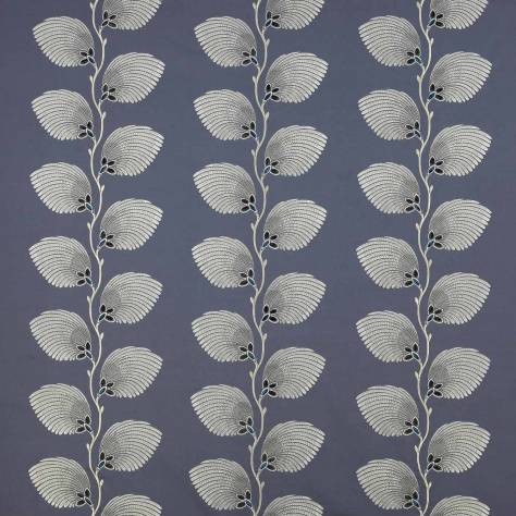 Jane Churchill Atmosphere VI Fabrics Lelani Fabric - Indigo/Silver - J0045-01