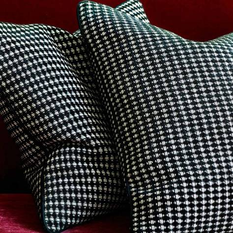 Jane Churchill Peli Fabrics Corelli Fabric - Black / Silver - J0034-05 - Image 2