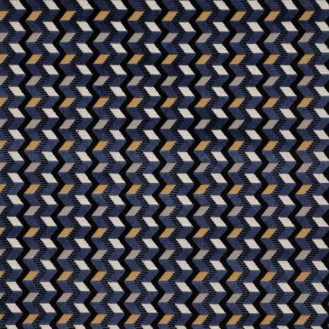 Jane Churchill Peli Fabrics Peli Fabric - Blue / Silver - J0038-02 - Image 1