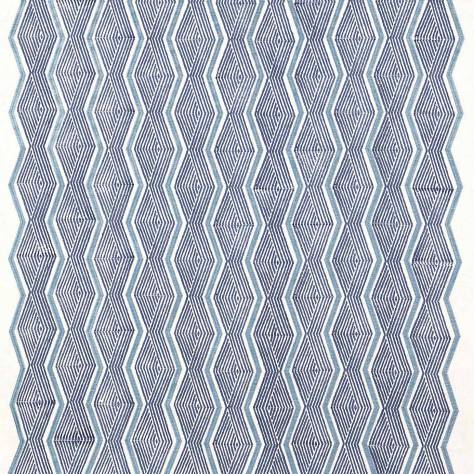 Jane Churchill Azara Fabrics Zhiri Fabric - Blue - J0064-03 - Image 1