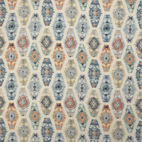 Jane Churchill Azara Fabrics Sumba Fabric - Blue/Teal - J0068-02