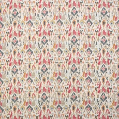 Jane Churchill Azara Fabrics Jaru Fabric - Red/Multi - J0069-01 - Image 1
