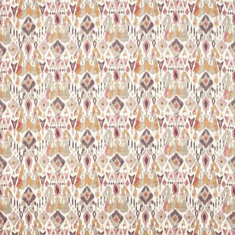 Jane Churchill Azara Fabrics Jaru Fabric - Red/Pink - J0069-03