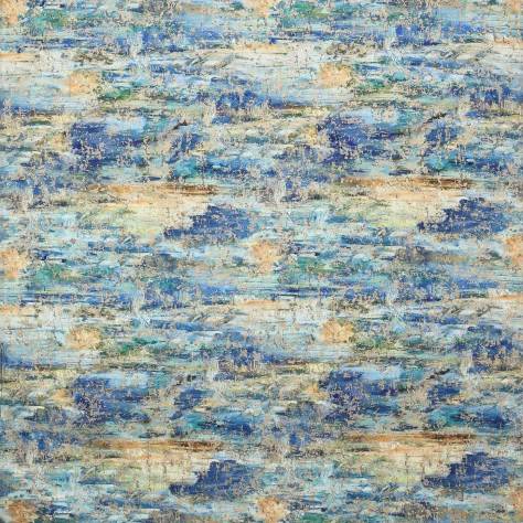 Jane Churchill Lexi Fabrics Skylon Fabric - Blue / Copper - J0077-03 - Image 1