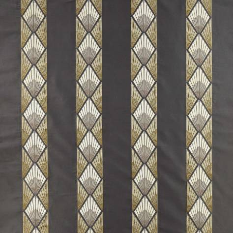 Jane Churchill Atmosphere VII Fabrics Astoria Fabric - Black / Gold - J0080-05 - Image 1