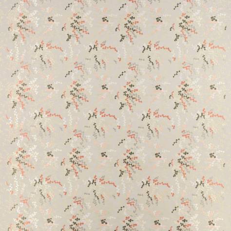 Jane Churchill Atmosphere VII Fabrics Cecily Fabric - Grey / Pink - J0085-05