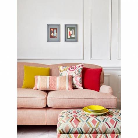 Jane Churchill Boscombe Fabrics Holt Fabric - Red/Orange - J0134-01