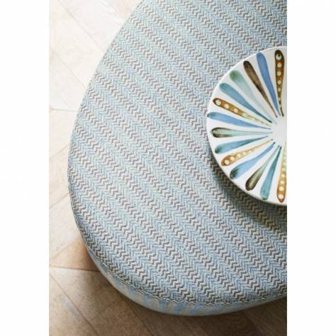 Jane Churchill Boscombe Fabrics Holt Fabric - Soft Blue - J0134-06 - Image 2