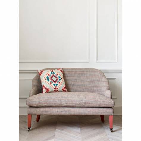 Jane Churchill Boscombe Fabrics Lewin Fabric - Orange - J0138-06 - Image 4