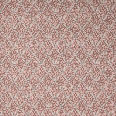 Jane Churchill Kingswood Fabrics Hillier Fabric - Red - J0126-01