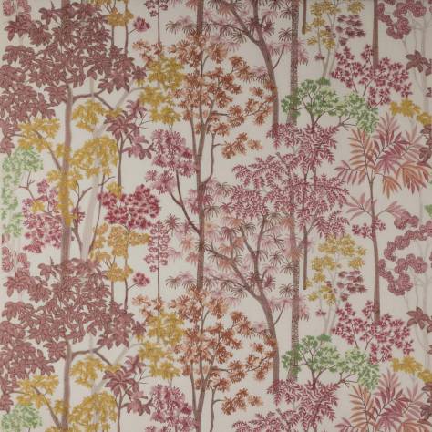 Jane Churchill Kingswood Fabrics Kingswood Embroidery Fabric - Red - J0128-01