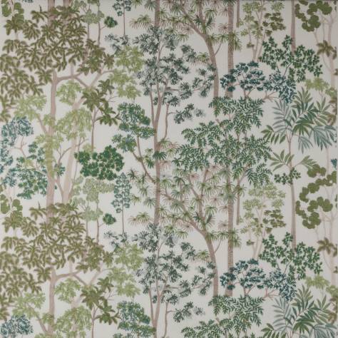 Jane Churchill Kingswood Fabrics Kingswood Embroidery Fabric - Green - J0128-02