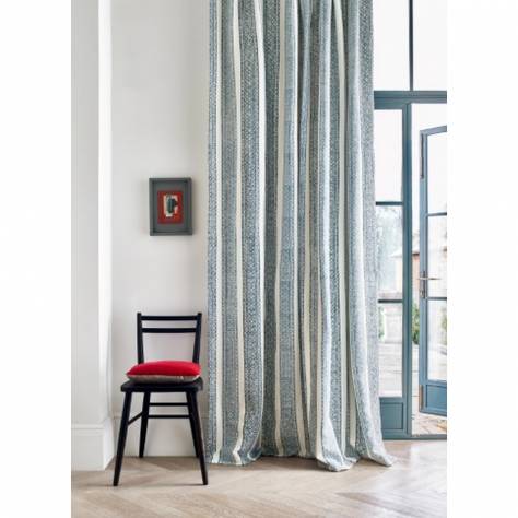 Jane Churchill Kingswood Fabrics Hester Fabric - Slate Blue - J0129-02
