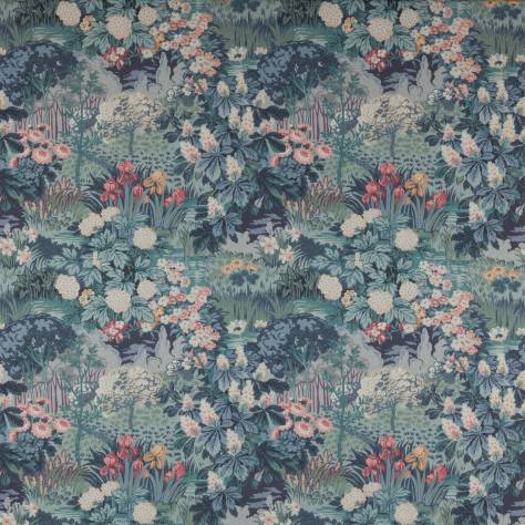 Jane Churchill Kingswood Fabrics Greenway Fabric - Blue - J0131-01