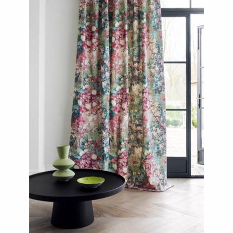 Jane Churchill Kingswood Fabrics Greenway Fabric - Soft Green/Pink - J0131-02 - Image 4