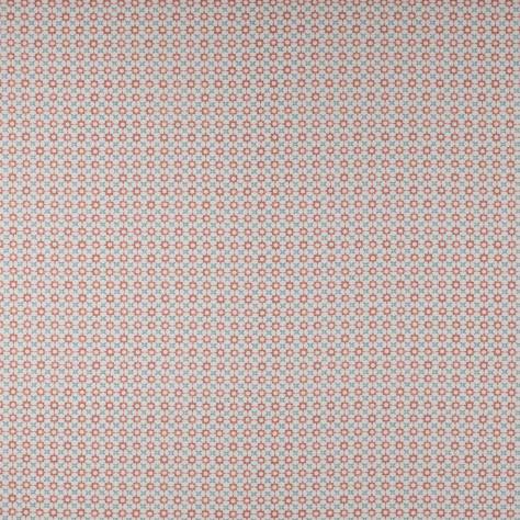 Jane Churchill Kip Fabrics Tassi Fabric - Red/Aqua - J0120-01-p