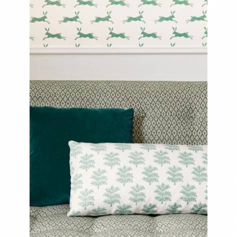 Jane Churchill Kip Fabrics Rowan Fabric - Charcoal - J0122-03-p