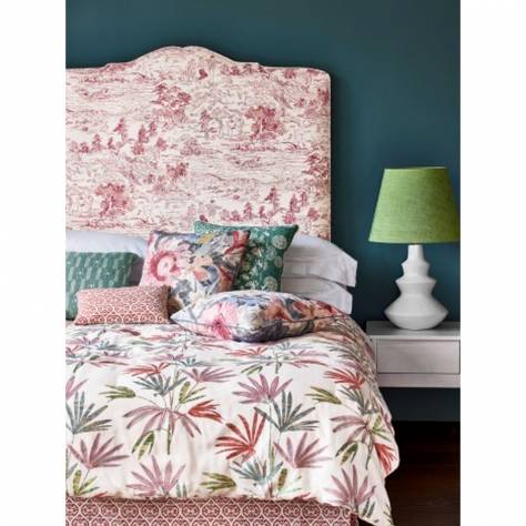 Jane Churchill Kip Fabrics Rowan Fabric - Pink - J0122-06-p