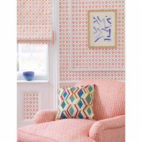 Jane Churchill Kip Fabrics Millie Fabric - Pink - J0123-02-p
