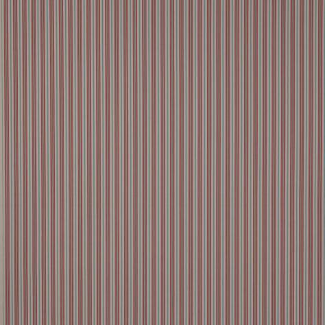 Jane Churchill Hartwell Fabrics Heskin Stripe Fabric - Red - J0156-02 - Image 1