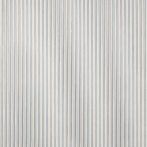 Jane Churchill Hartwell Fabrics Heskin Stripe Fabric - Soft Blue - J0156-04 - Image 1