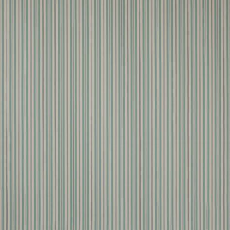Jane Churchill Hartwell Fabrics Hartwell Stripe Fabric - Aqua - J0157-01 - Image 1