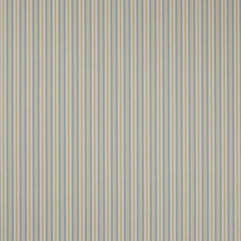 Jane Churchill Hartwell Fabrics Hartwell Stripe Fabric - Sky/Lime - J0157-05 - Image 1