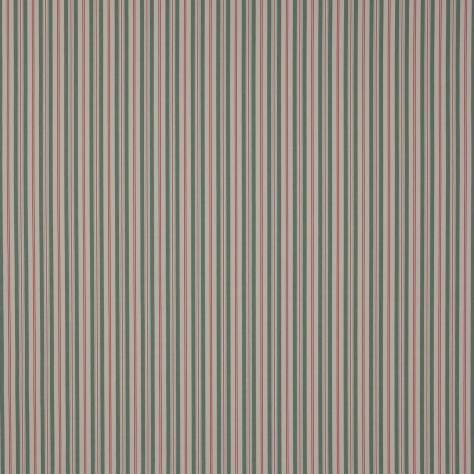 Jane Churchill Hartwell Fabrics Hartwell Stripe Fabric - Teal - J0157-06 - Image 1