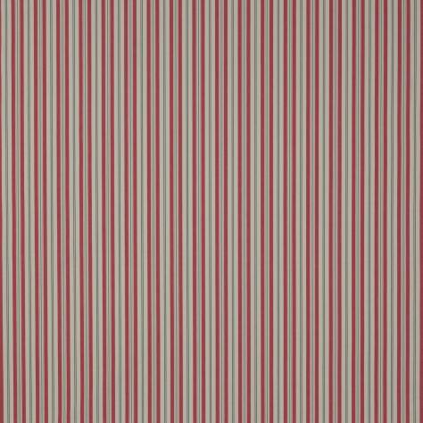 Jane Churchill Hartwell Fabrics Hartwell Stripe Fabric - Red - J0157-09 - Image 1