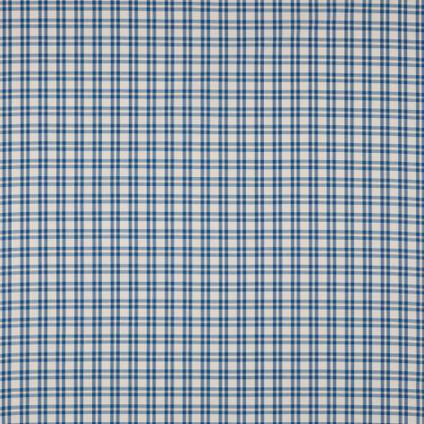 Jane Churchill Hartwell Fabrics Blake Check Fabric - Cobalt - J0159-03