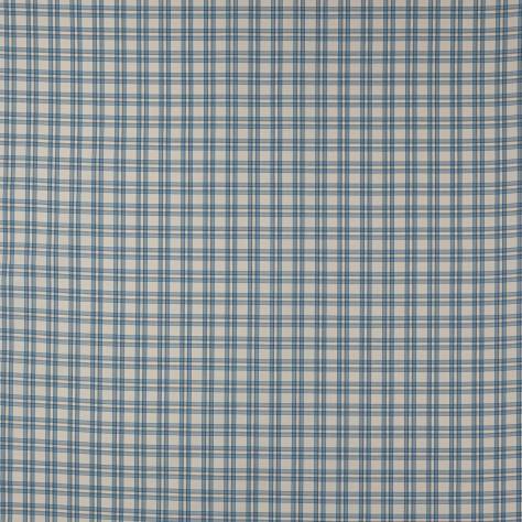 Jane Churchill Hartwell Fabrics Blake Check Fabric - Soft Blue - J0159-04