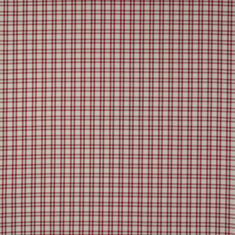 Jane Churchill Hartwell Fabrics Blake Check Fabric - Red - J0159-05
