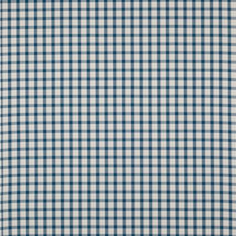Jane Churchill Hartwell Fabrics Barlow Check Fabric - Navy - J0161-01