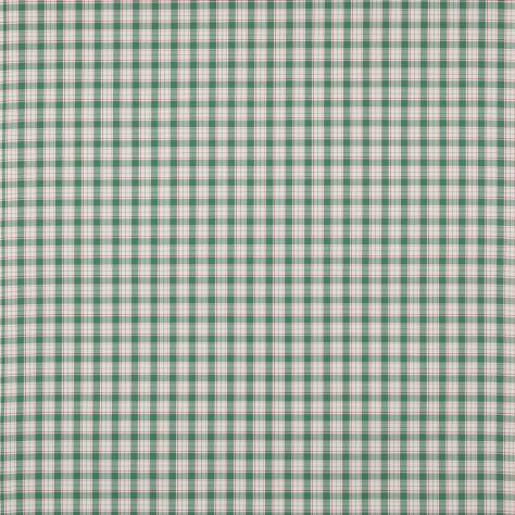 Jane Churchill Hartwell Fabrics Barlow Check Fabric - Teal/Red - J0161-05 - Image 1