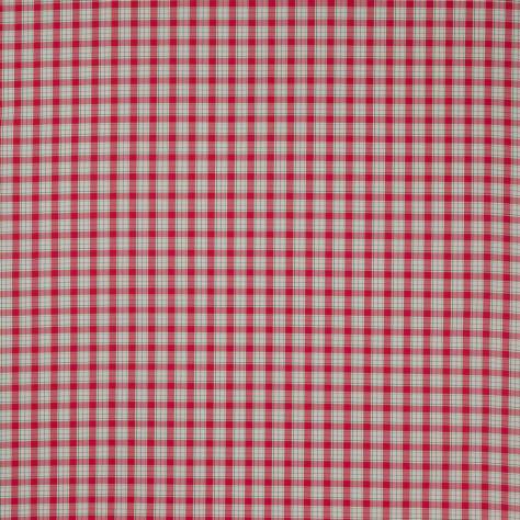 Jane Churchill Hartwell Fabrics Barlow Check Fabric - Red - J0161-06 - Image 1