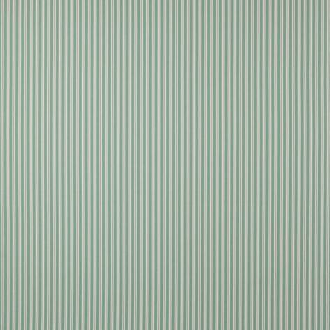 Jane Churchill Hartwell Fabrics Linhope Stripe Fabric - Teal - J873F-11 - Image 1